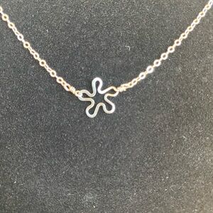 Silver (925) Necklace with flower